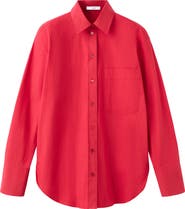 MANGO Starring Hailey Bieber Juanes Button-Up Shirt