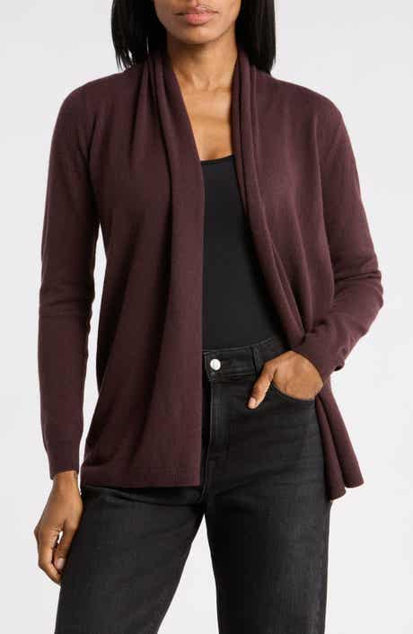 Cashmere Open Cardigan