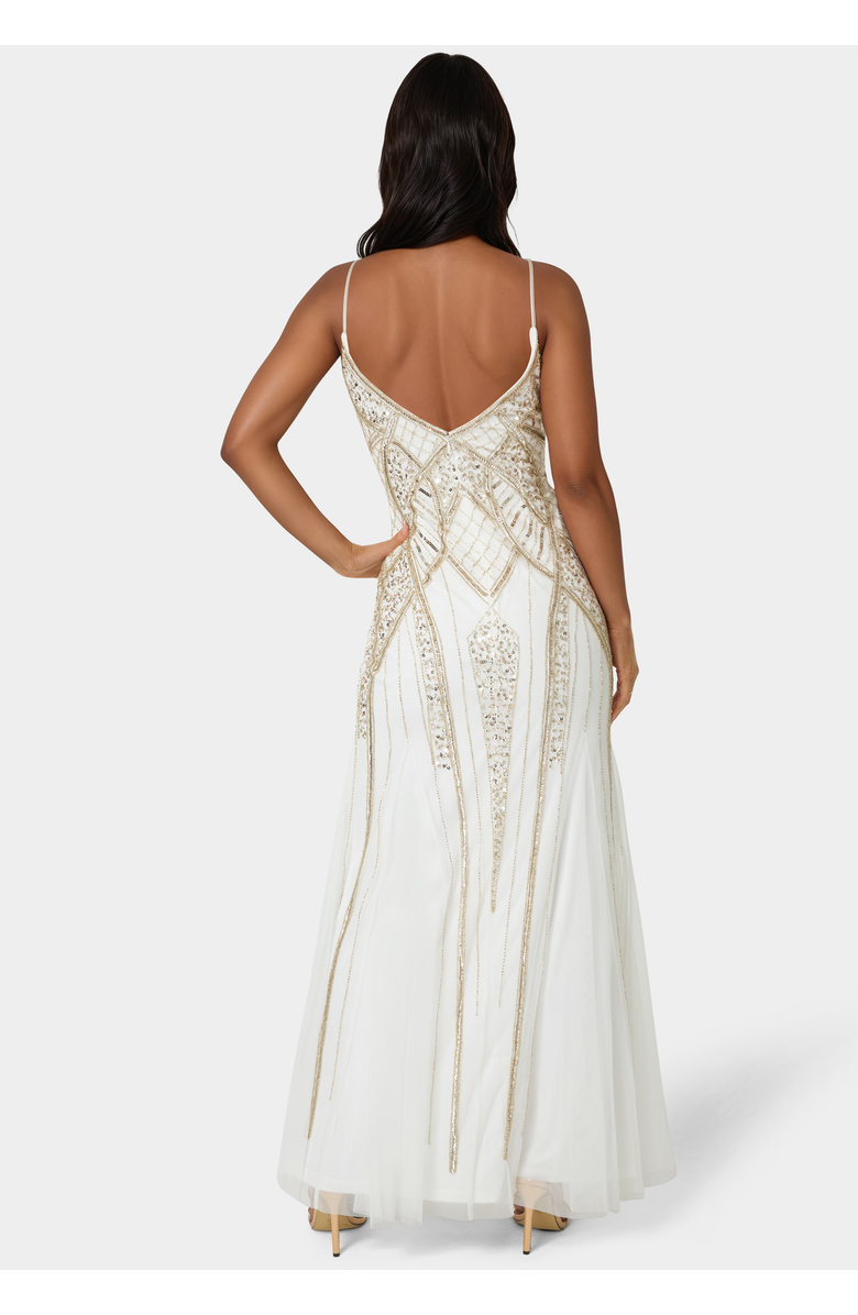 bebe Hand-Beaded Evening Gown, Alternate, color, 