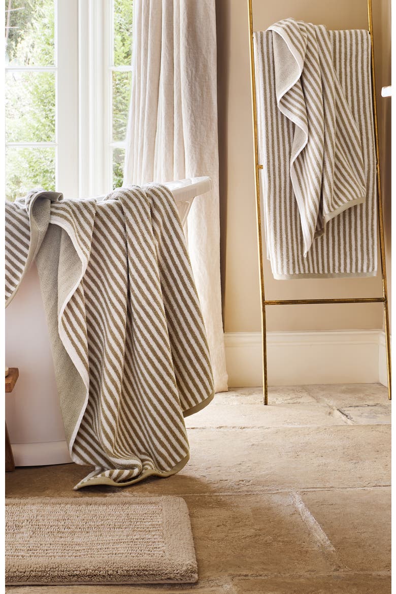 Portobello Stripe Coastal Inspired Hand Towels, Alternate, color, Birch