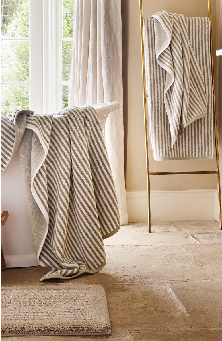CHRISTY Portobello Stripe Coastal Inspired Towels, Alternate, color, Birch