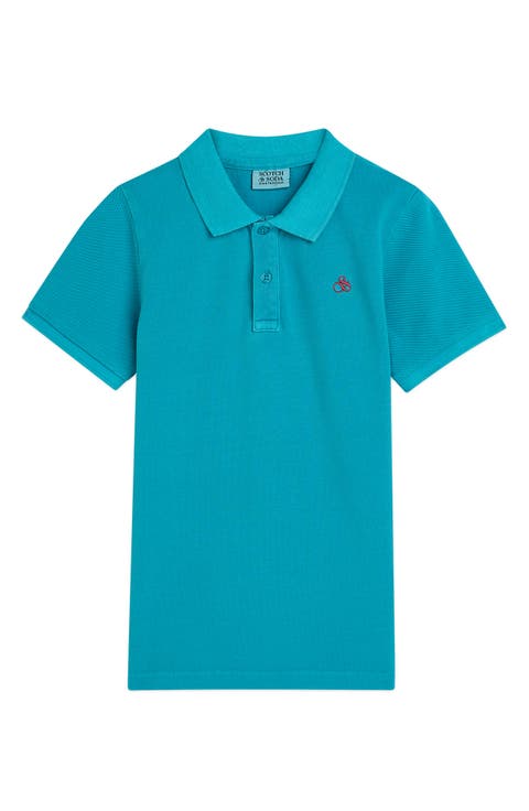 Kids
 Logo Embroidered Piqué Polo (Big Kid)