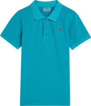Scotch & Soda Kids' Logo Embroidered Piqué Polo