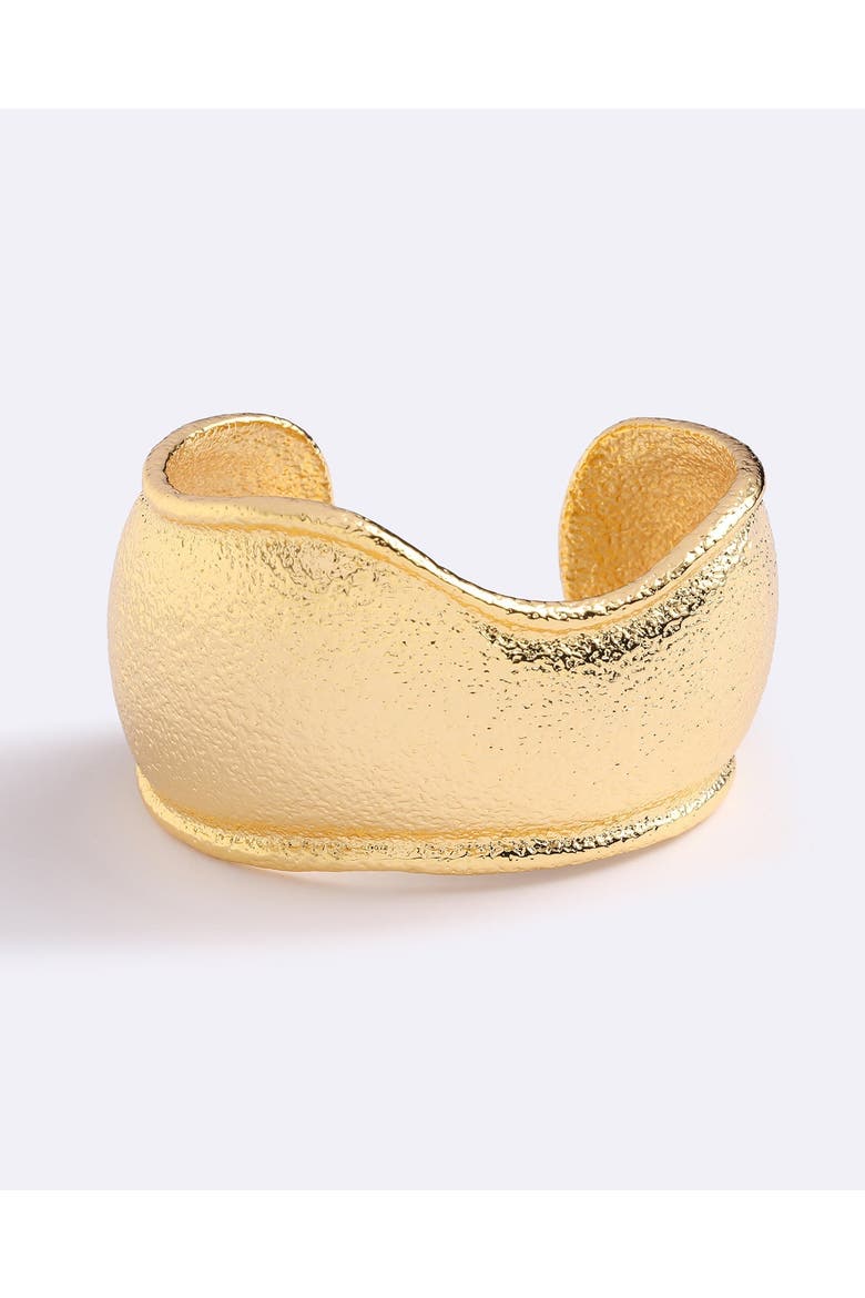 Wave Cuff Mega, Main, color, Gold