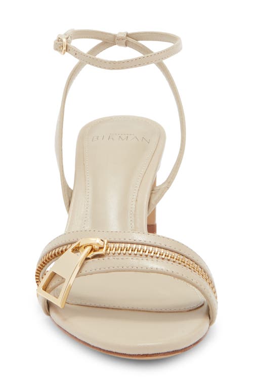 Alexandre Birman Zipper Ankle Strap Sandal In Multi