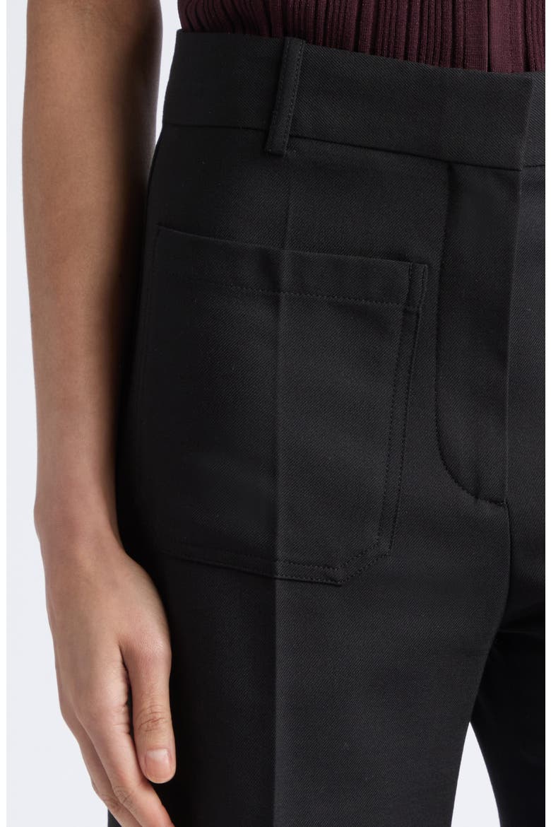 Alina High Waist Stretch Flare Pants, Alternate, color, BLACK