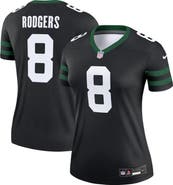 Nike Women's Nike Aaron Rodgers Legacy Black New York Jets Alternate Legend Player Performance Top