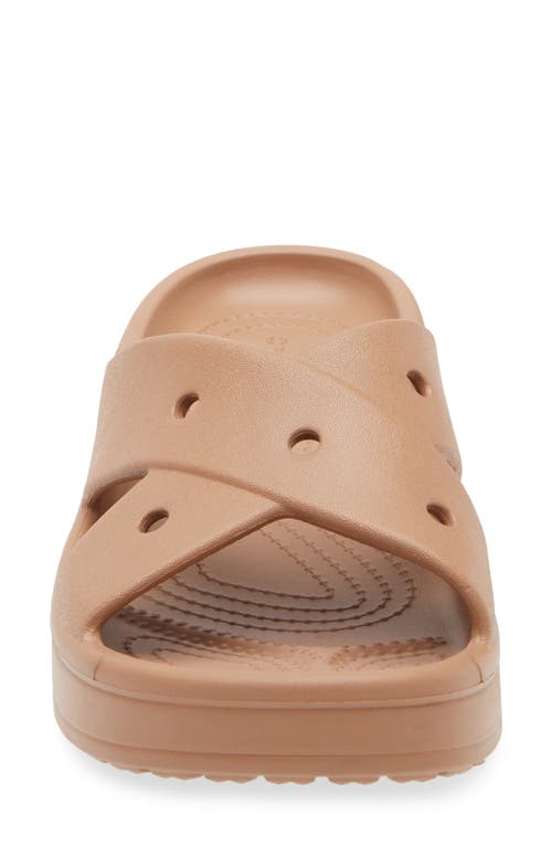 CROCS CROCS CROSS STRAP SLIDE SANDAL