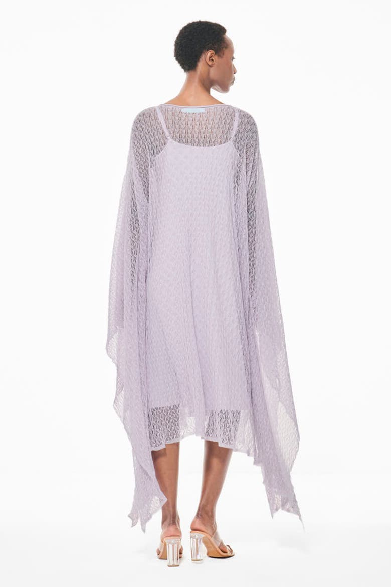 Textured Open Knit Kaftan, Alternate, color, Light/Pastel Purple
