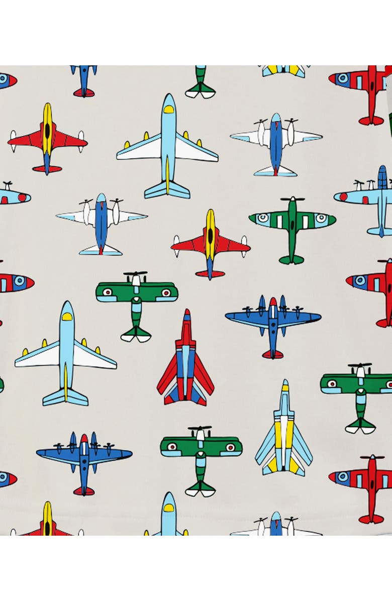 Sara’s Prints Loose Fit Classic Short Pajama 2-Piece Set, Alternate, color, Jets