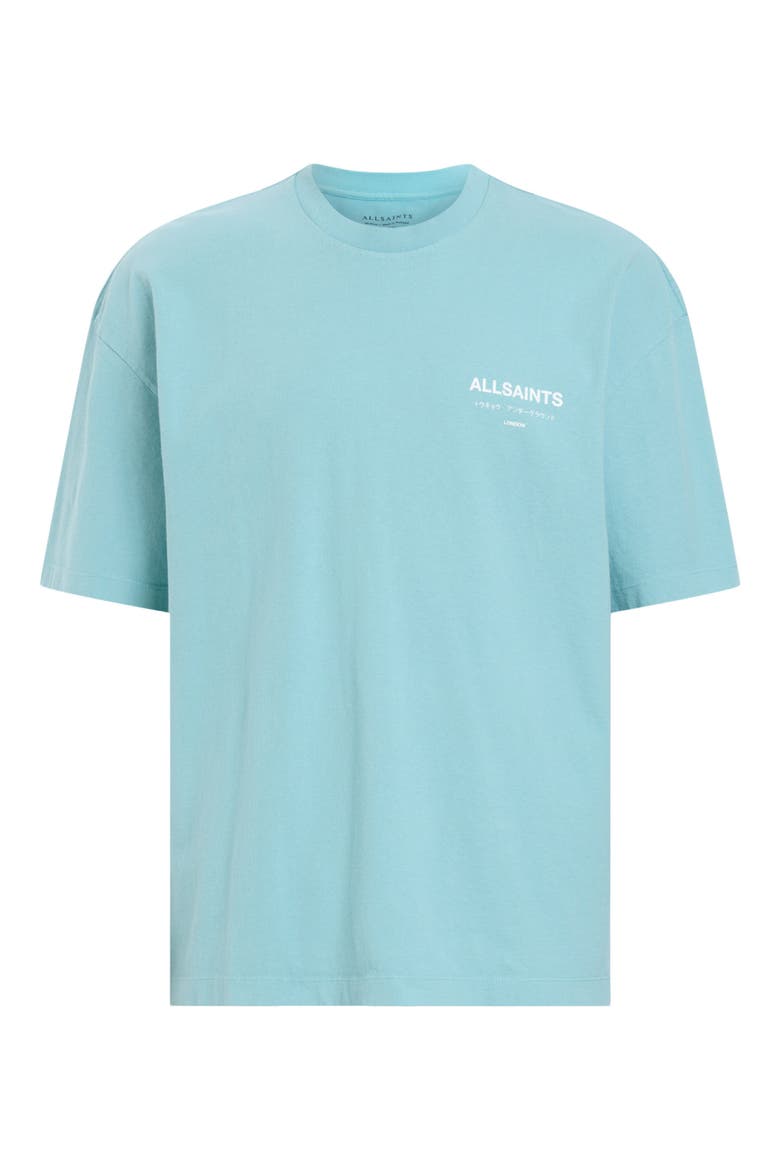 Underground Oversize Organic Cotton Graphic T-Shirt, Alternate, color, COSTELLO BLUE