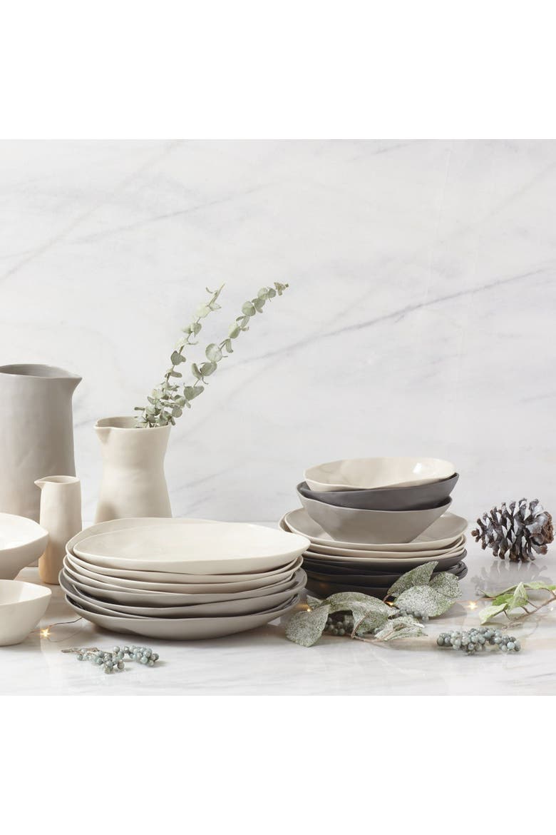 Tam Stoneware Side Bowl - Set of 4, Alternate, color, Slate