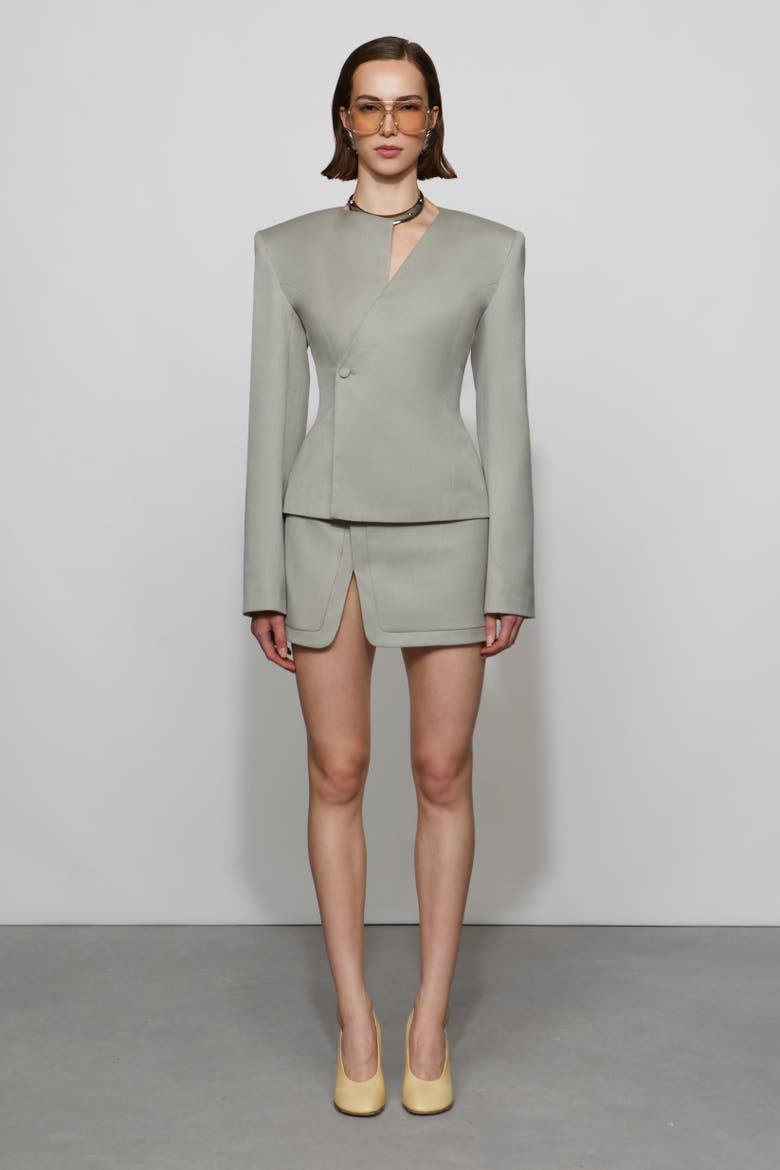 Smith Suiting Skirt, Main, color, Dove