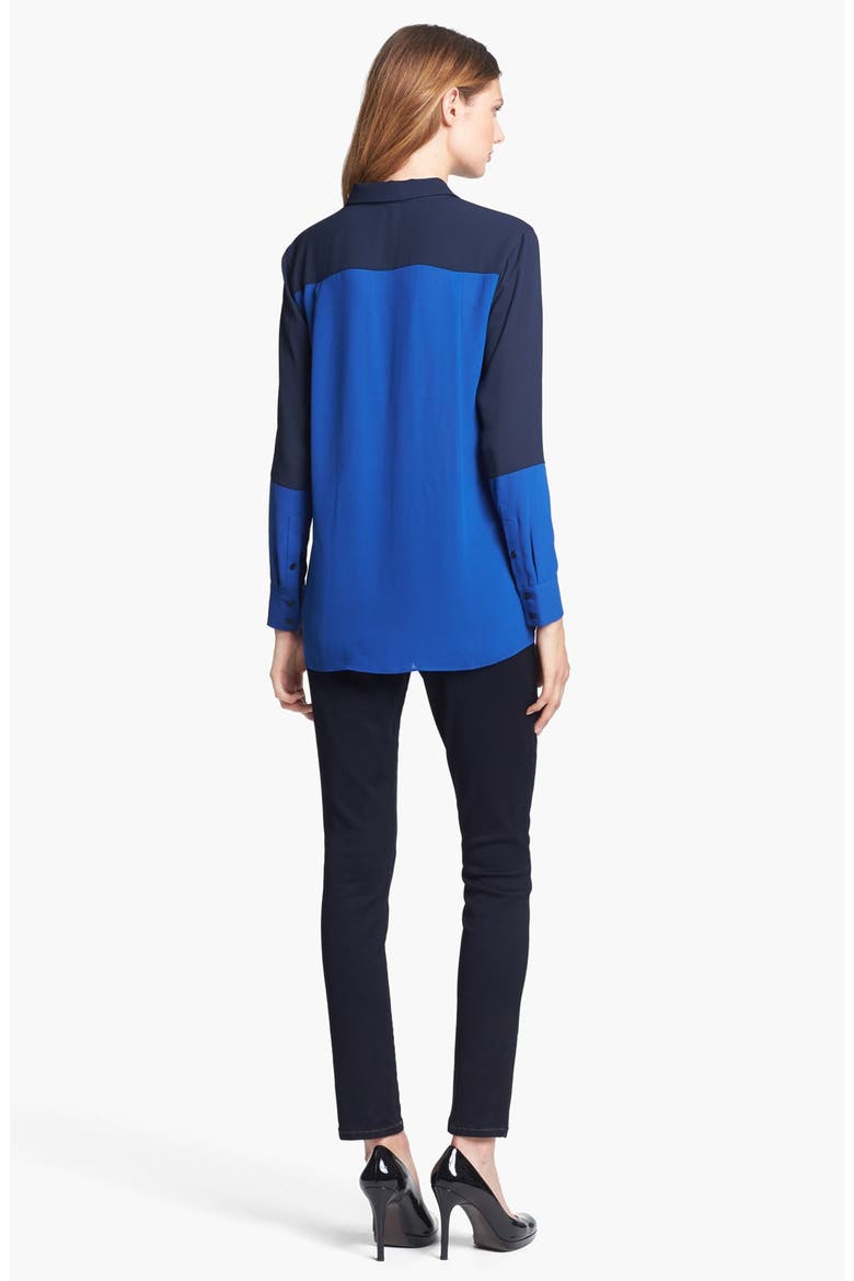 Alina Colored Stretch Skinny Jeans, Alternate, color, MARINE