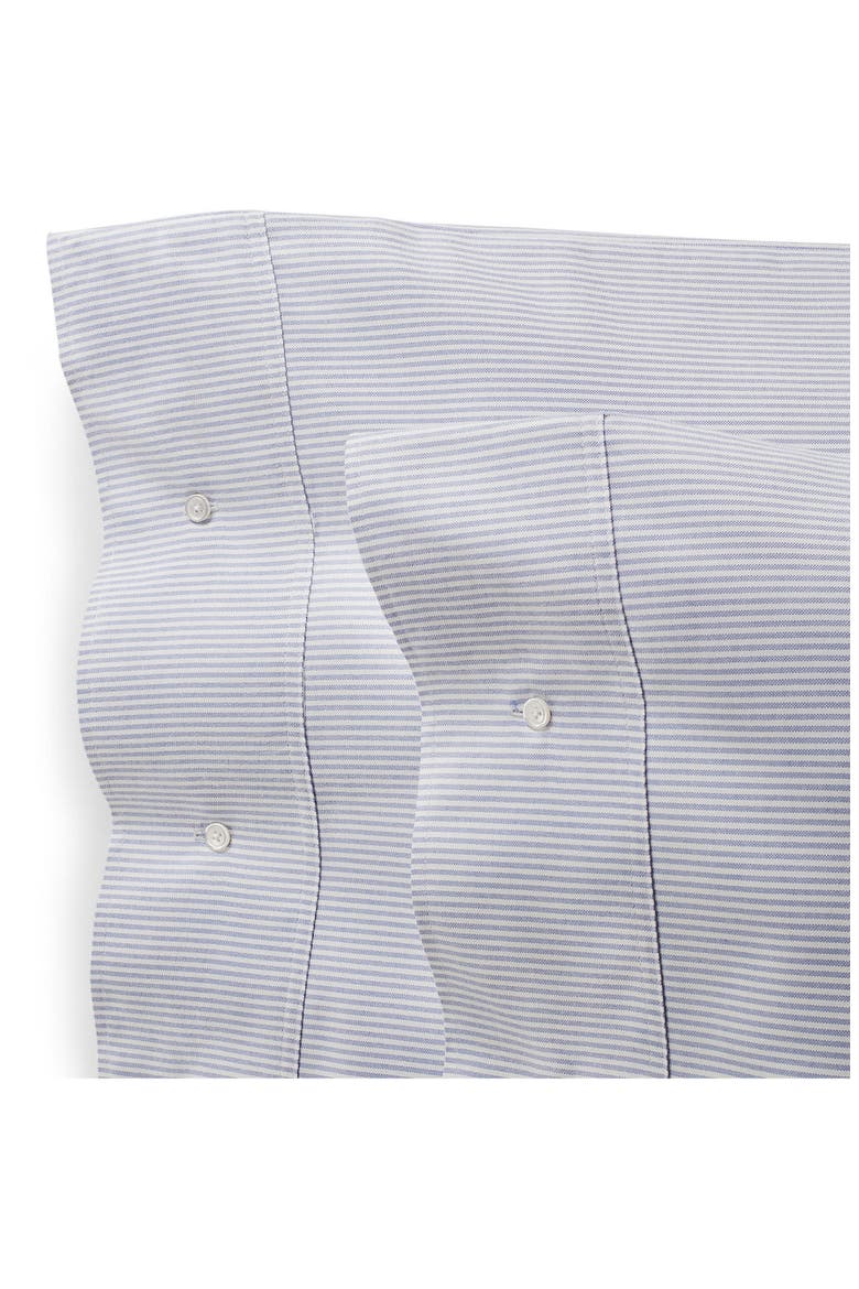 Oxford Stripe Pillow Sham, Alternate, color, BLUE AND WHITE