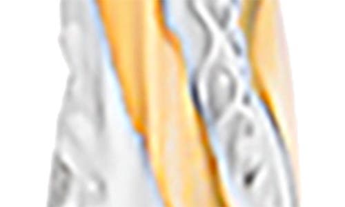 Frankie & Zoe Textured Two-tone Hoop Earrings In Multi