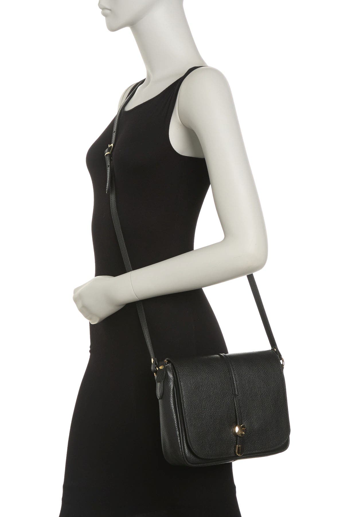 RENATA CORSI Leather Shoulder Bag, Alternate, color, 