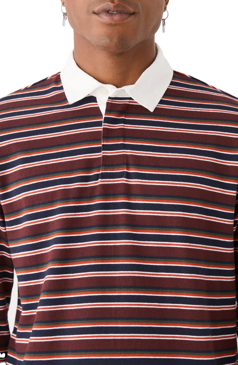 Frank And Oak Stripe Rugby Polo, Alternate, color, 
