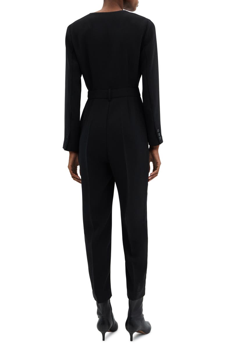 MANGO Faux Wrap Jumpsuit, Alternate, color, 