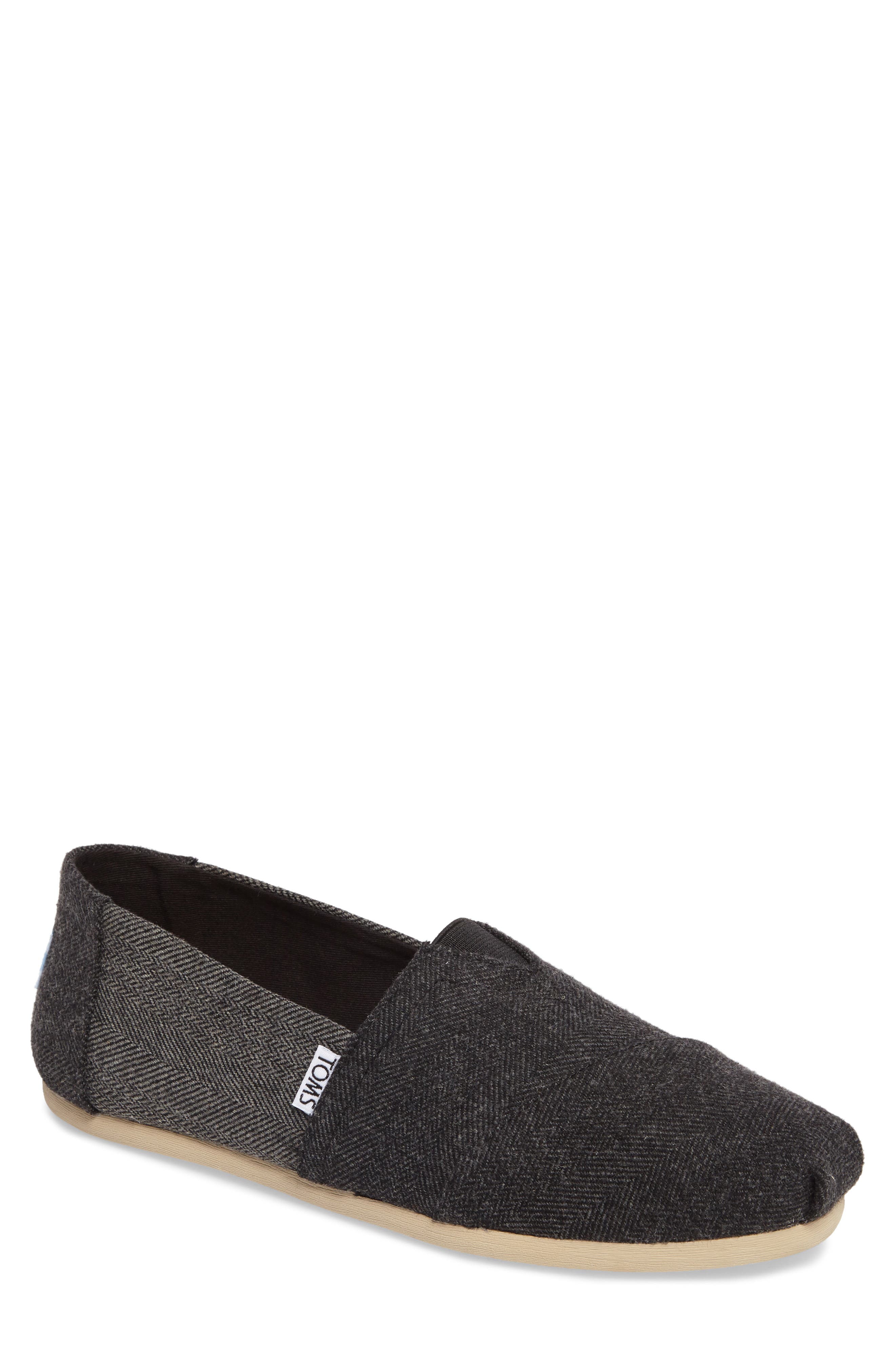 Classic Alpargata Slip-On, Main, color, BLACK/ GREY