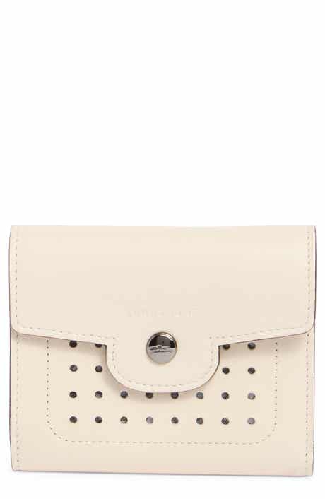 Longchamp Leather Flap Card Case
