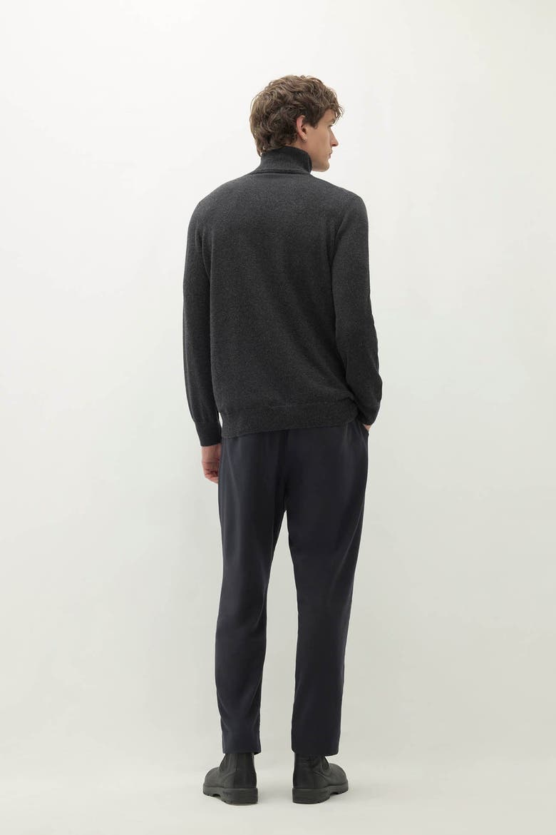 Nicholo Cashmere Turtleneck, Alternate, color, Charcoal