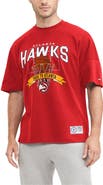 TOMMY JEANS Men's Tommy Jeans Red Atlanta Hawks Tim Backboard T-Shirt