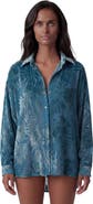 Lords of Harlech Country Floral Velvet Devore Womens Shirt