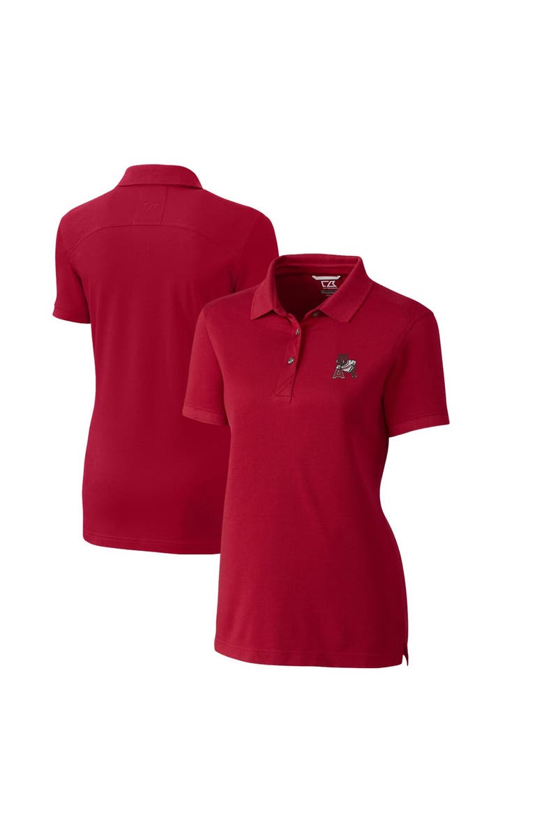 Cutter & Buck Women's Cutter & Buck Cardinal Arkansas Razorbacks Advantage Tri-Blend Pique Polo, Main, color,