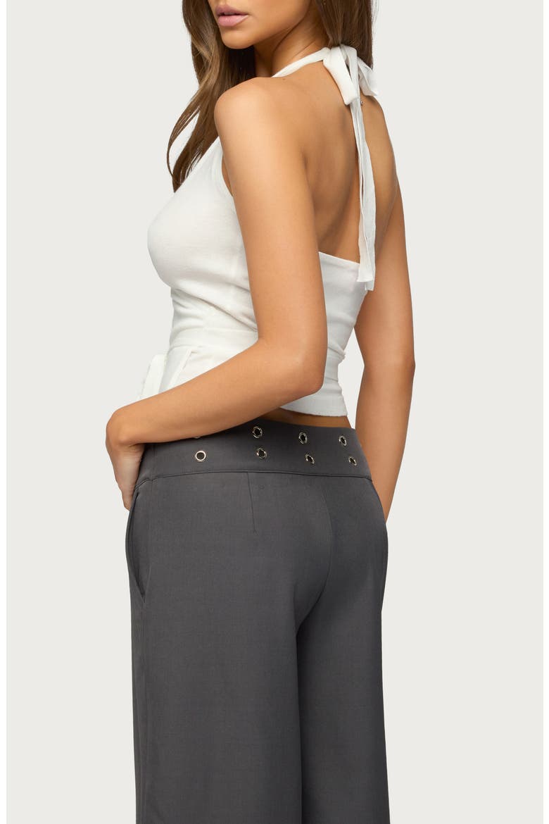 Renee Halter Faux Wrap Crop Top, Alternate, color, WHITE