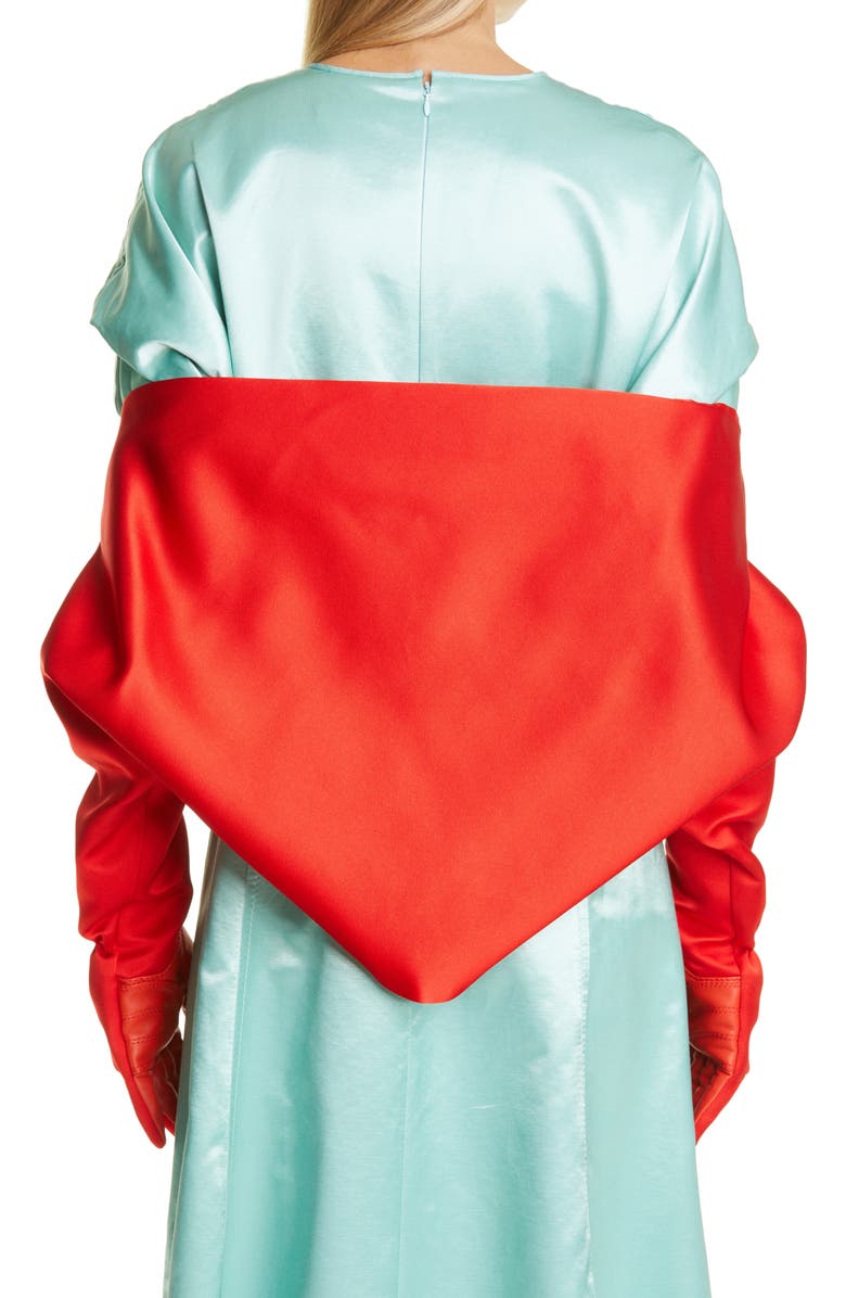 Meryll Rogge Gloved Double Satin Bolero, Alternate, color,