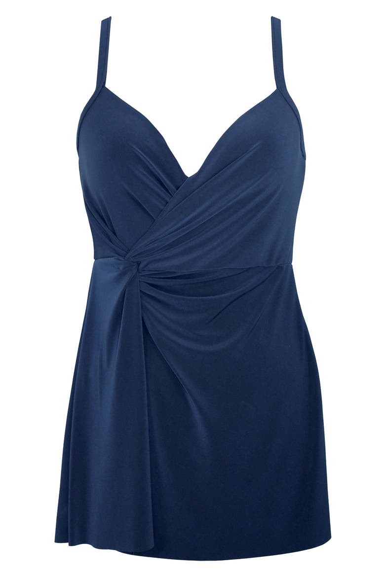 Twisted Sister Adora Skirted One-Piece Swimsuit, Alternate, color, MIDNIGHT BLUE