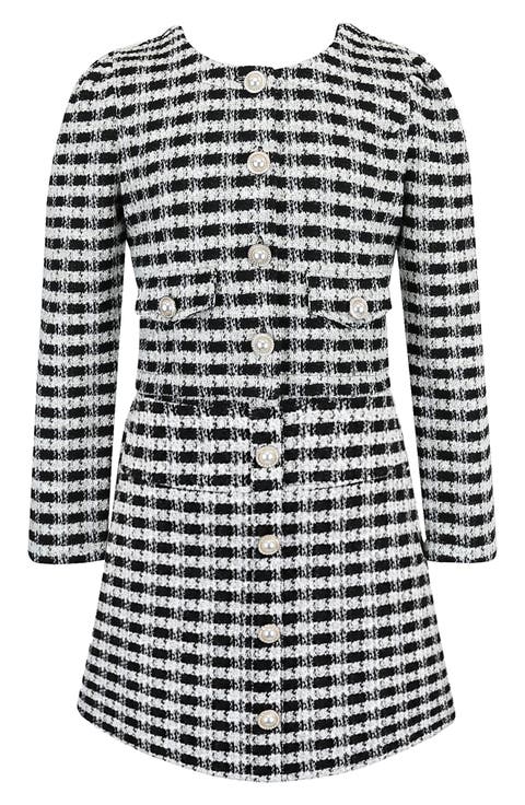 Kids' 2-Piece Boucle Dress and Jacket Set