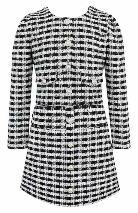 Kids' 2-Piece Boucle Dress and Jacket Set