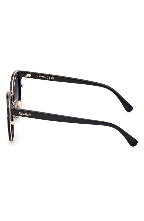 Max Mara 63mm Round Sunglasses In Brown