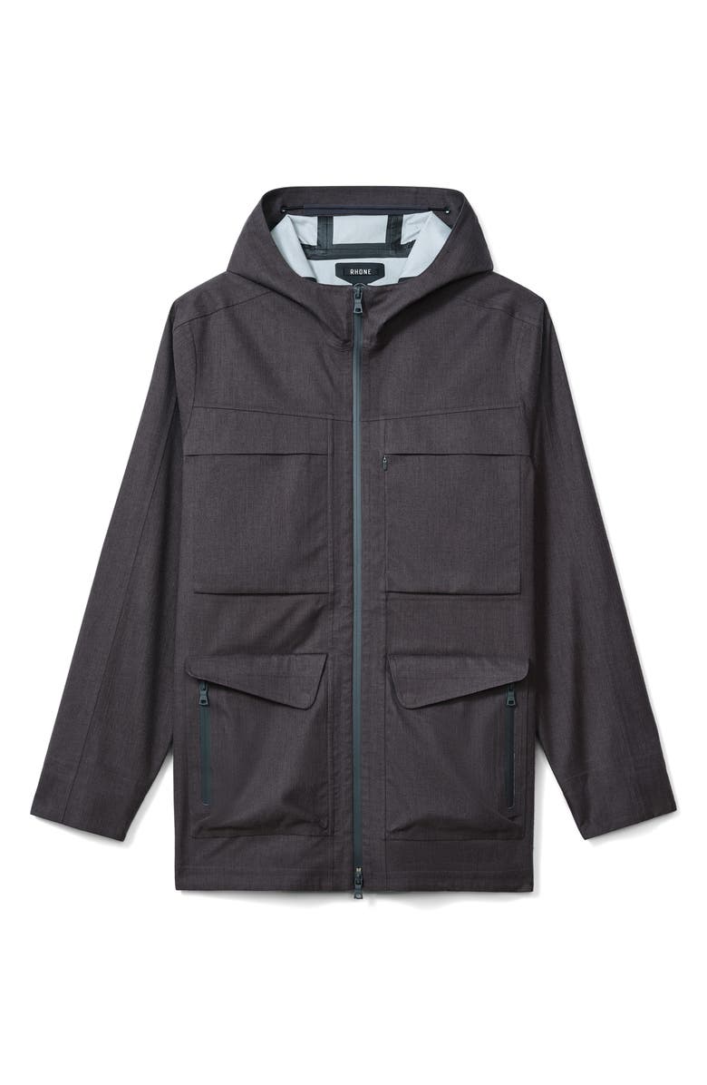 Rhone Commuter Water Resistant Field Coat, Alternate, color, Asphalt