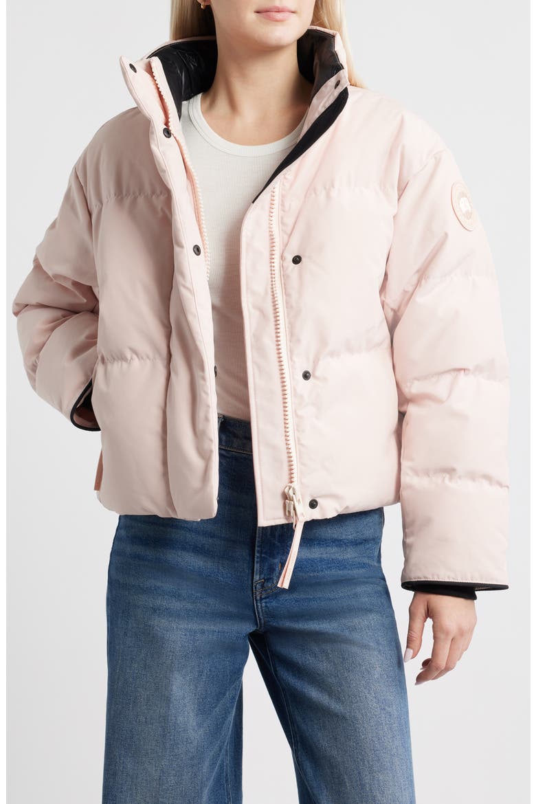 Grandview Black Label Cropped Puffer Jacket, Alternate, color, VINTAGE ROSE