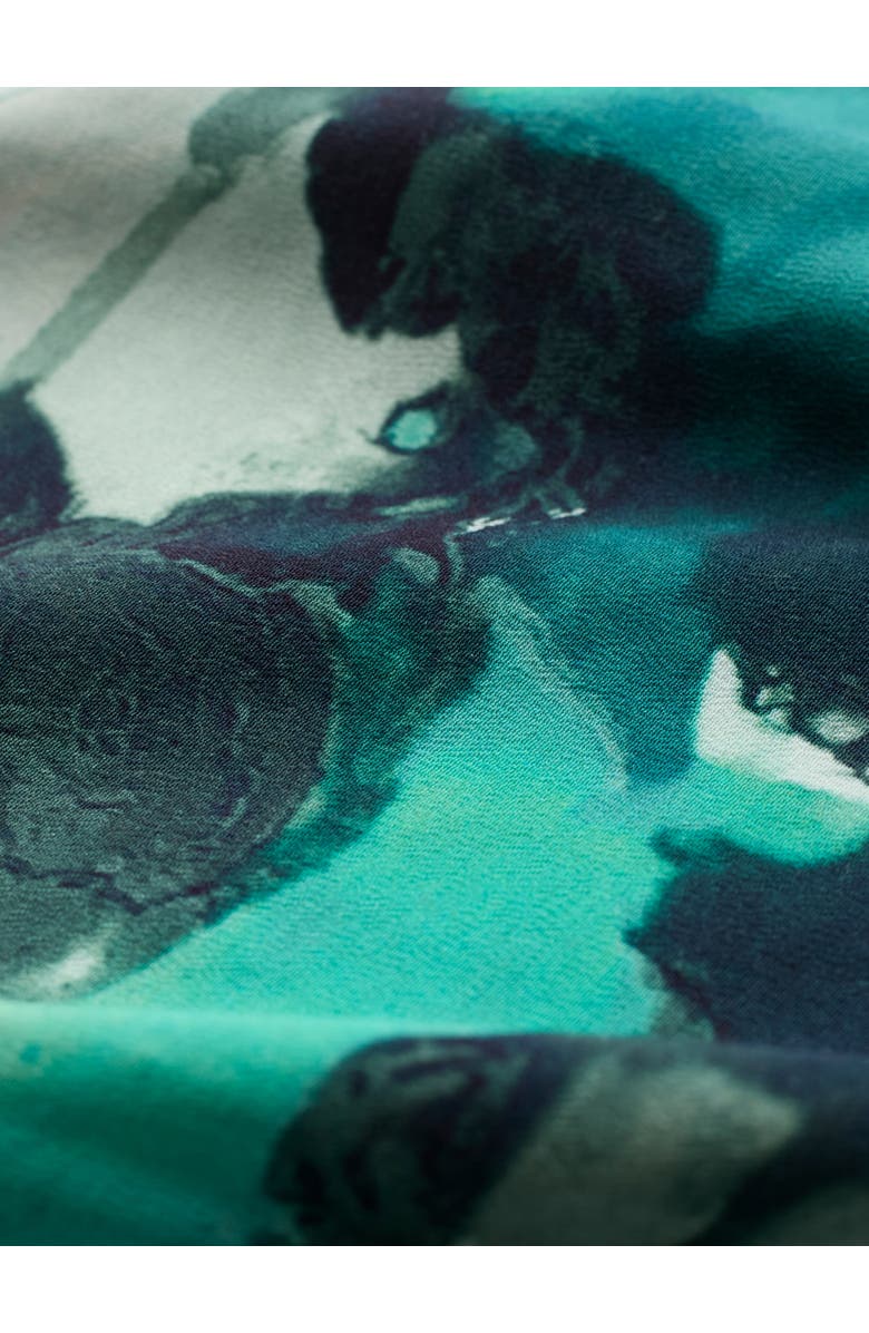 Celtic & Co. S/L TIE FRONT MIDI SHIRT DRS, Alternate, color, Watercolour Print