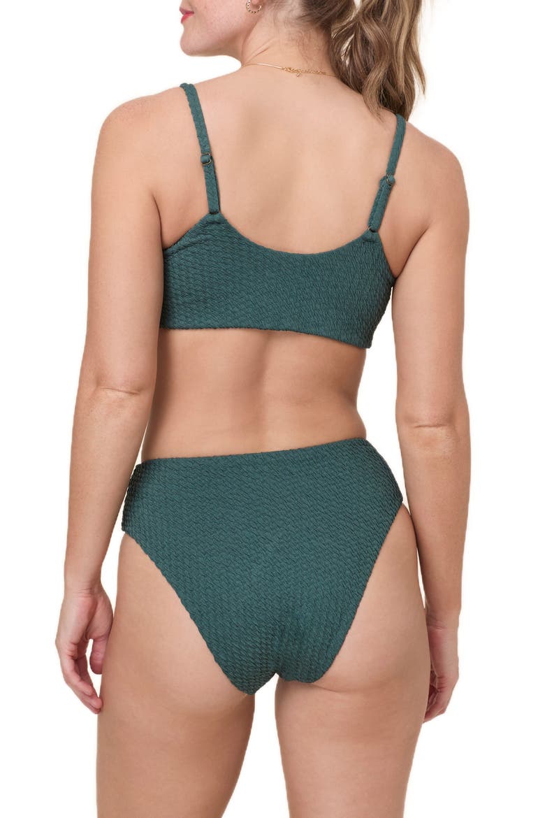 The '90s High Waist Bikini Bottoms, Alternate, color, SEAWEED