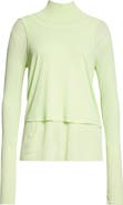 MELITTA BAUMEISTER Double Layer Cotton Turtleneck Top