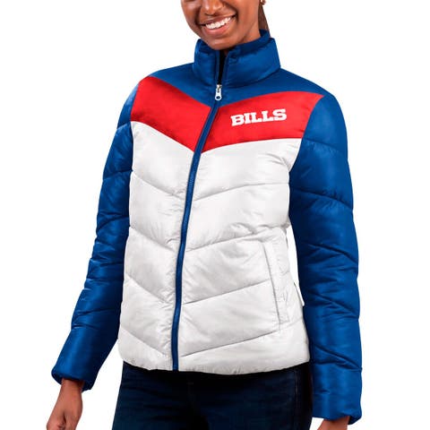 Women's G-III 4Her by Carl Banks  White/Royal Buffalo Bills New Star Quilted Full-Zip Jacket