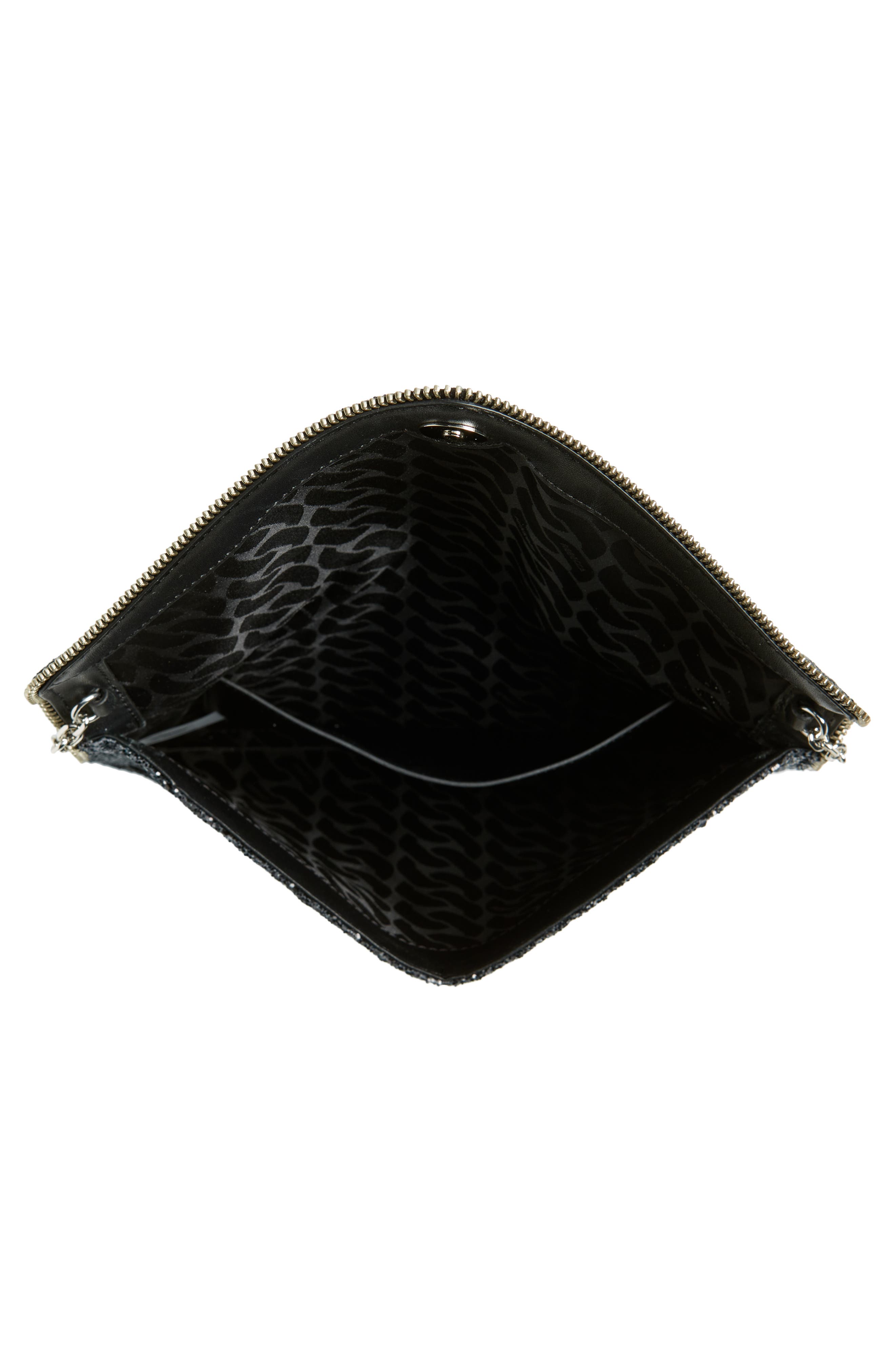 Rebecca Minkoff Leo Glitter Envelope Clutch, Alternate, color, 
