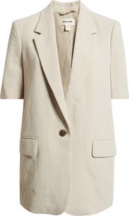 Open Edit Curator Short Sleeve Blazer