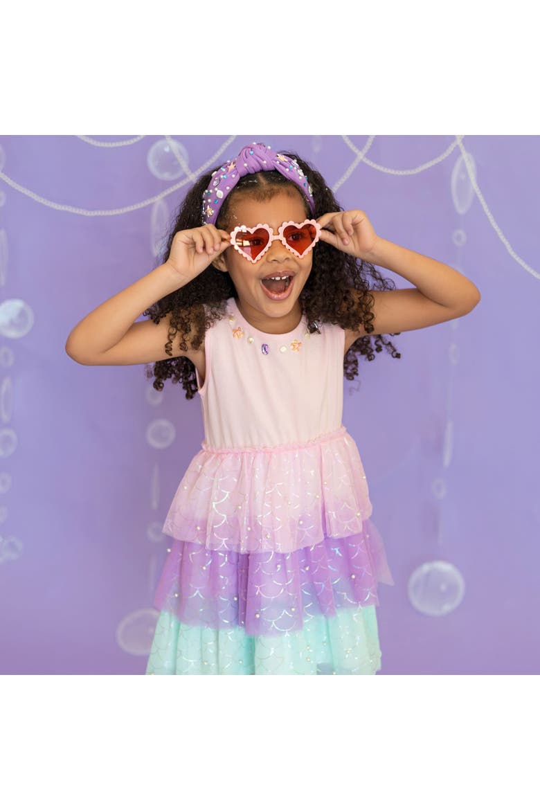 Mermaid Pearl Tank Tutu Dress, Alternate, color, Multi