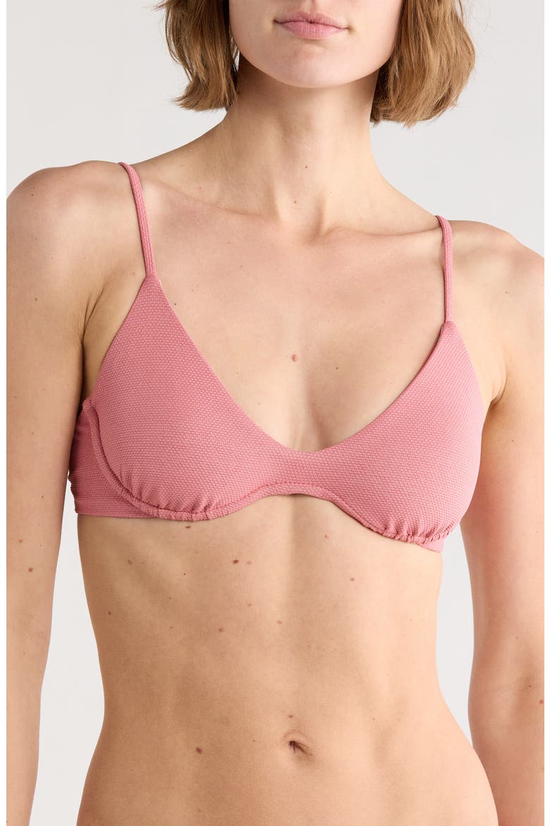 Irene Reversible Underwire Bikini Top, Main, color, PINK