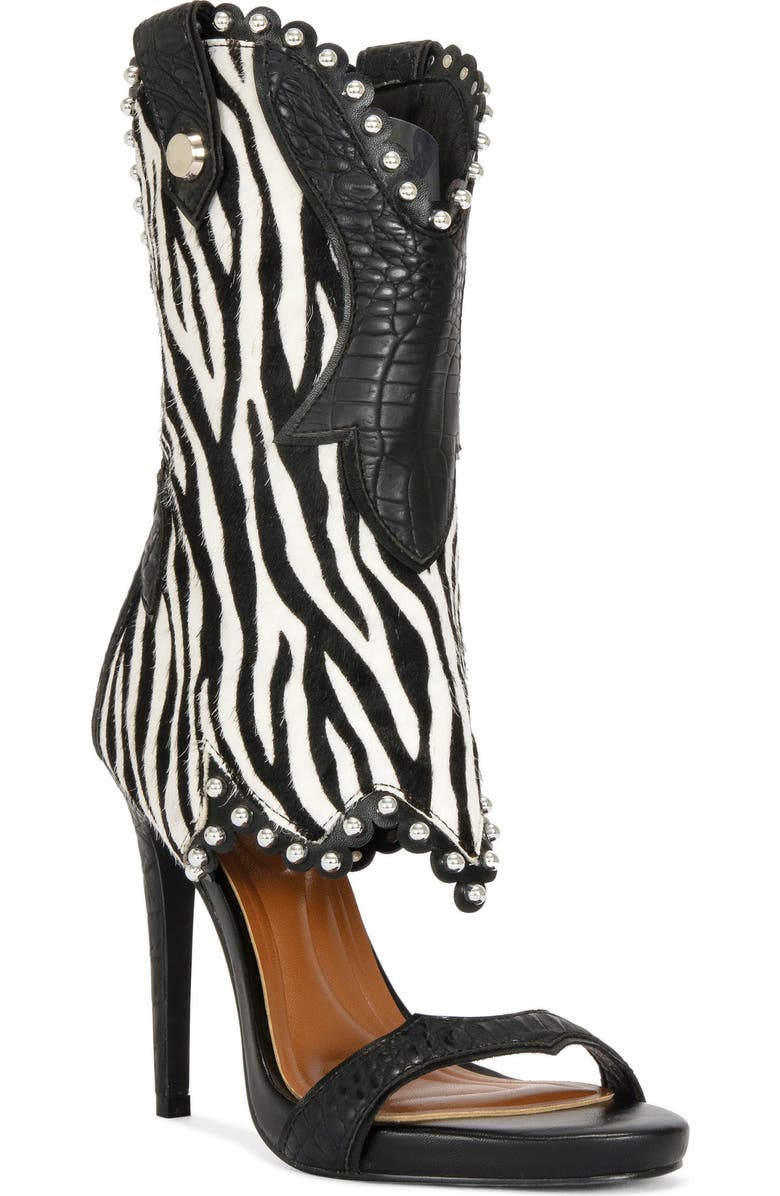 AZALEA WANG Tahlie Genuine Calf Hair Sandal, Main, color,