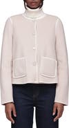 Bagatelle Contrast Stitch Collarless Jacket