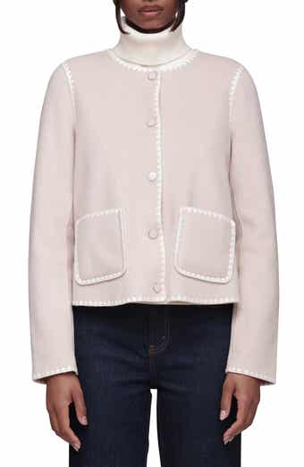 Bagatelle Contrast Stitch Collarless Jacket