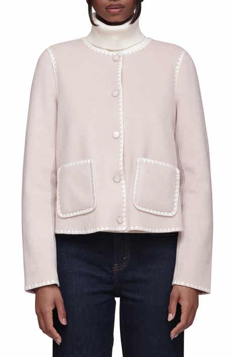 Bagatelle Contrast Stitch Collarless Jacket