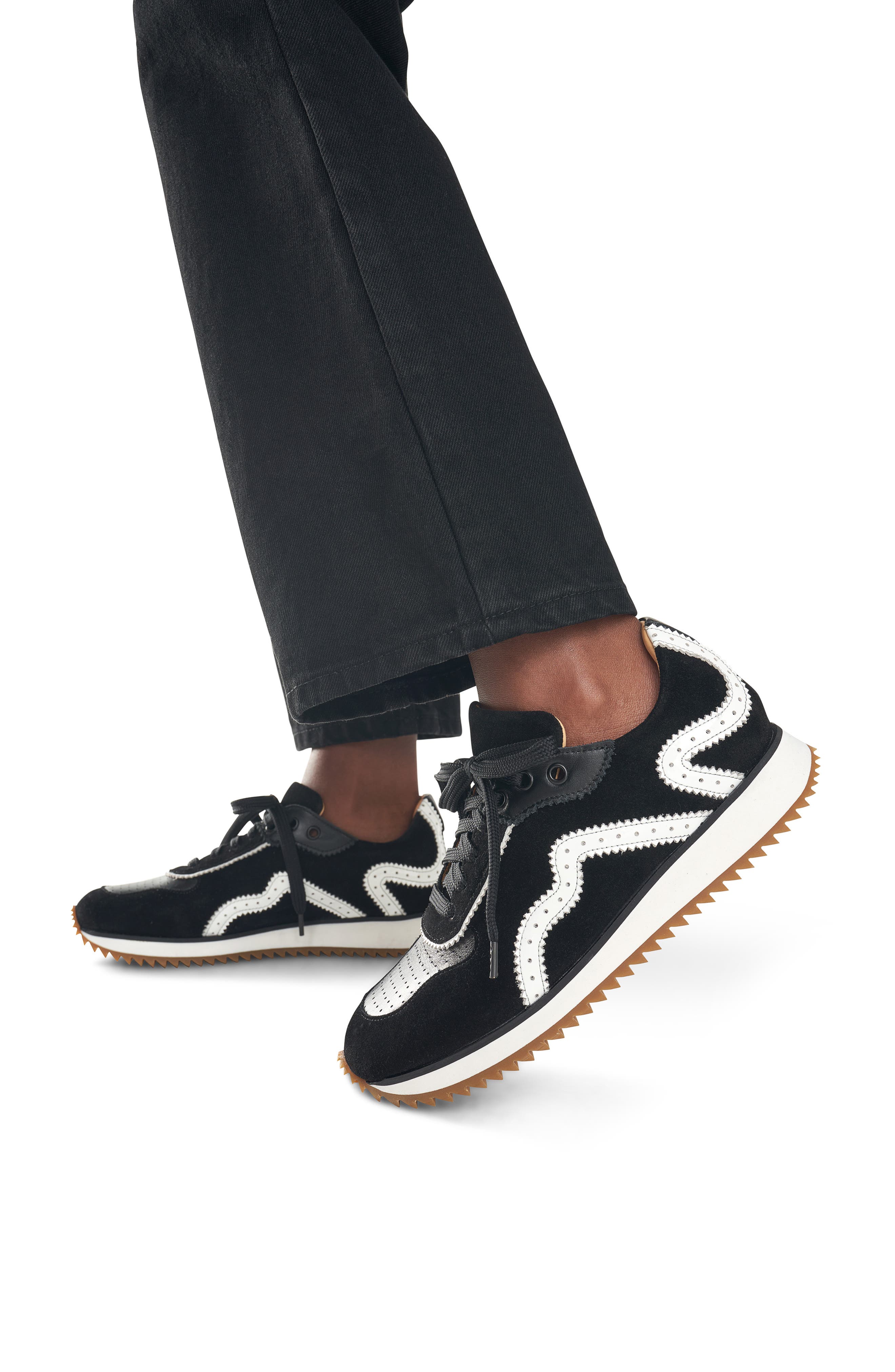 The Office of Angela Scott The Remi Sneaker, Alternate, color, Black